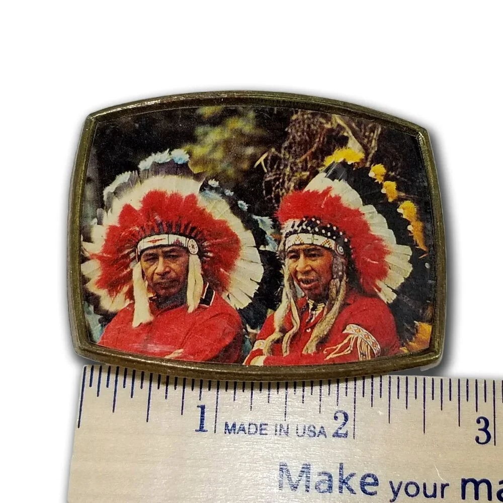 Belt Buckle Photograph Picture of Native American Indians‎ Southwest Western